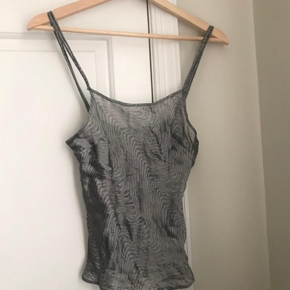 La Perla silver silk cami
